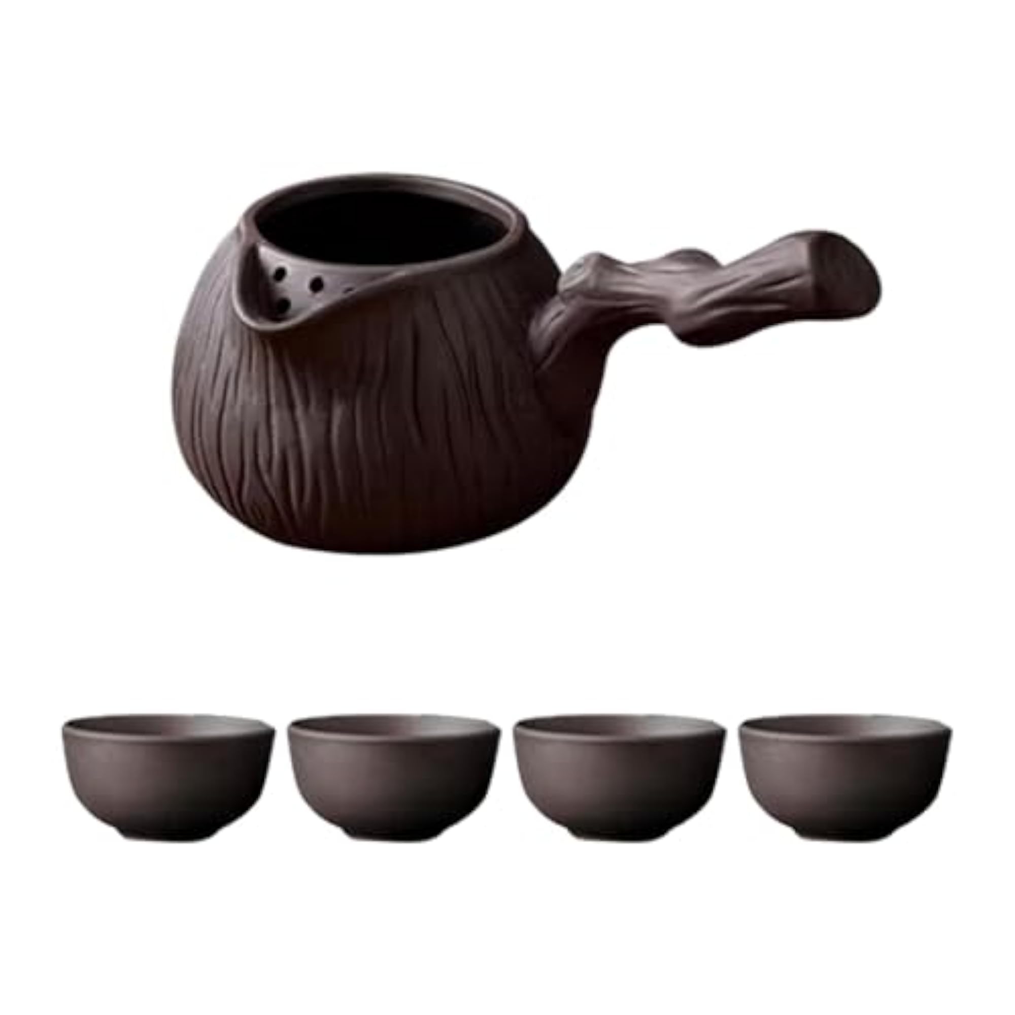 Pottery Teapot with Cups Set, Durable Kitchenware